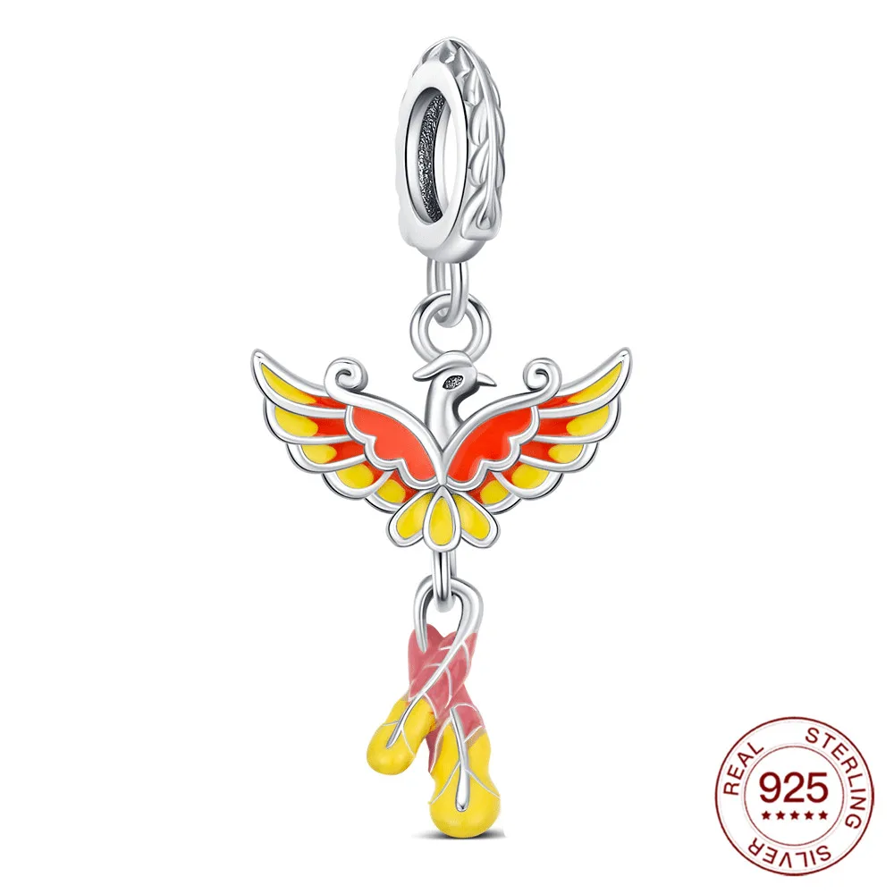 Neue Charms Heißer Urlaub Original Phoenix Anhänger S925 Sterling Silber Bead Fit Armbänder Diy Für Frauen Edlen Schmuck Liebe Geschenk