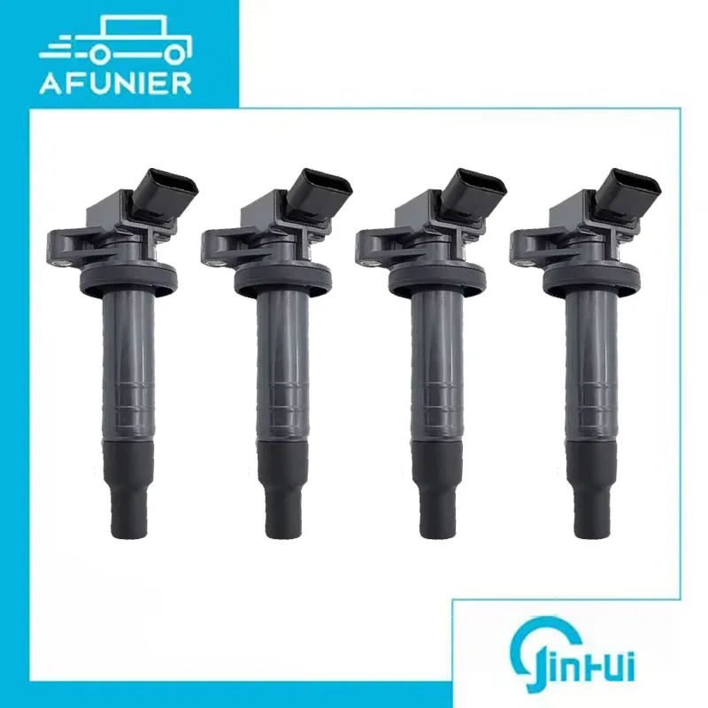 4Pcs Ignition Coil For 2000-2008 Toyota Corolla Celica Matrix 1.8L OE No.:90919-02239,90080-19015,90080-19019,UF247,90919-T2002