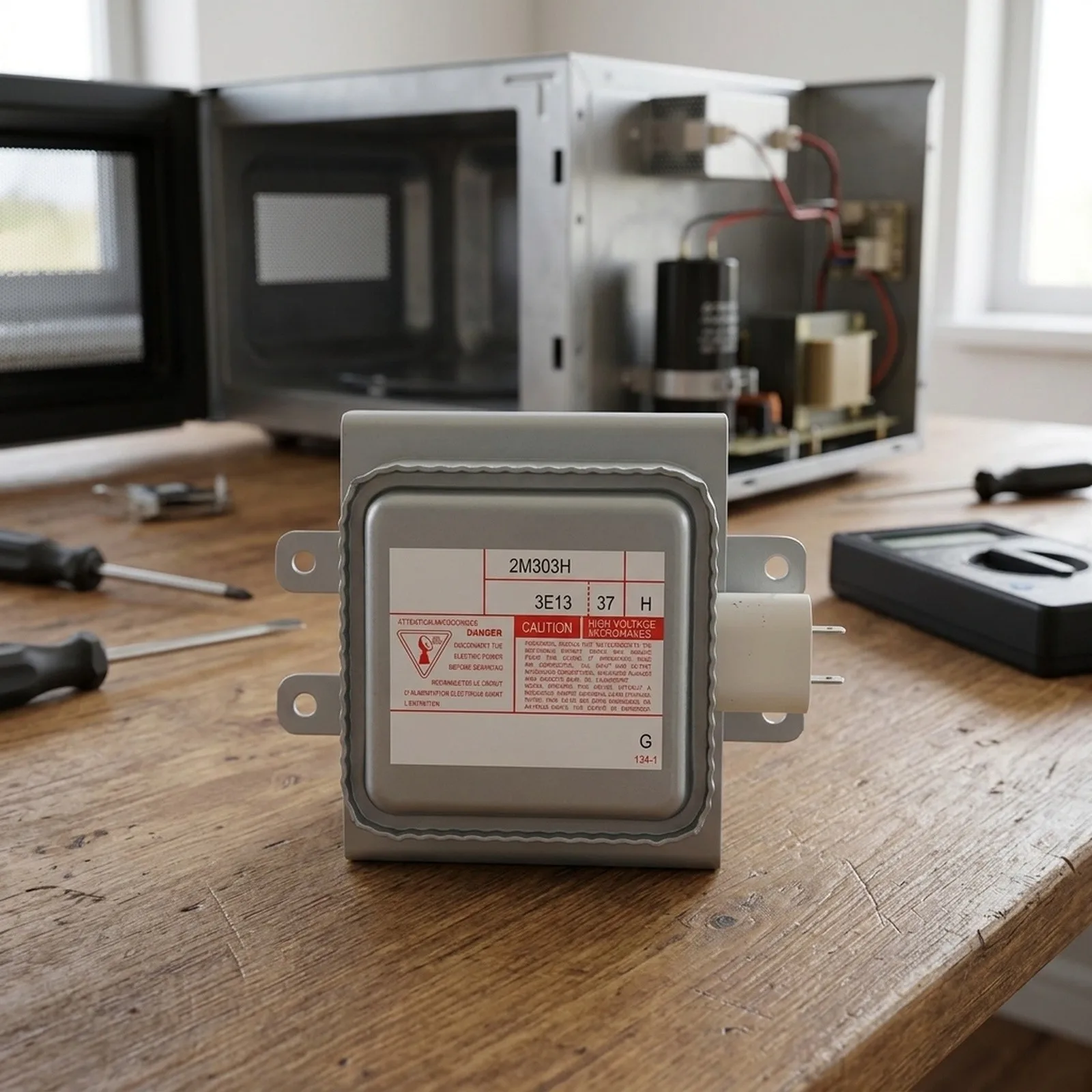 Aerodynamically Designed Microwave Magnetron for Model 2M303H Delivering Reliable Performance with a Stable Base Plate