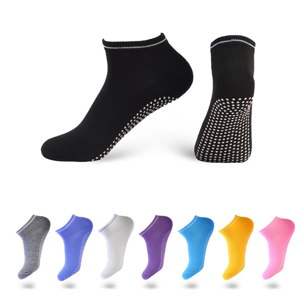 Indoor anti-slip vloer sokken candy color dispensing sport boot sokken trampoline sokken voor dames heren voetbescherming yoga sokken