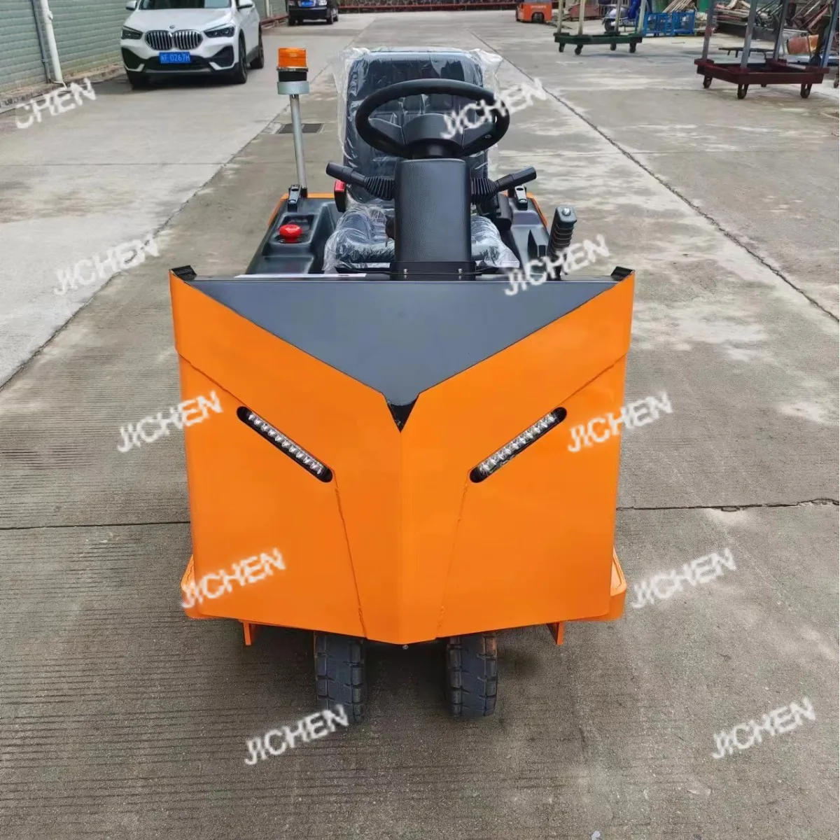 ركوب الجرار الكهربائي 2 3 4 6 7 طن ميناء محطة جرار رئيس مقطورة دوران البضائع