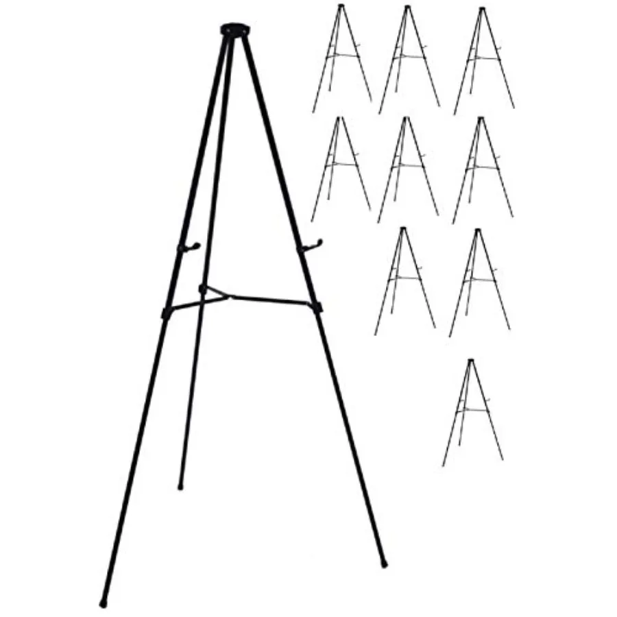 

Lightweight Aluminum Telescoping Display Easel, 70 Inches, Black (10)