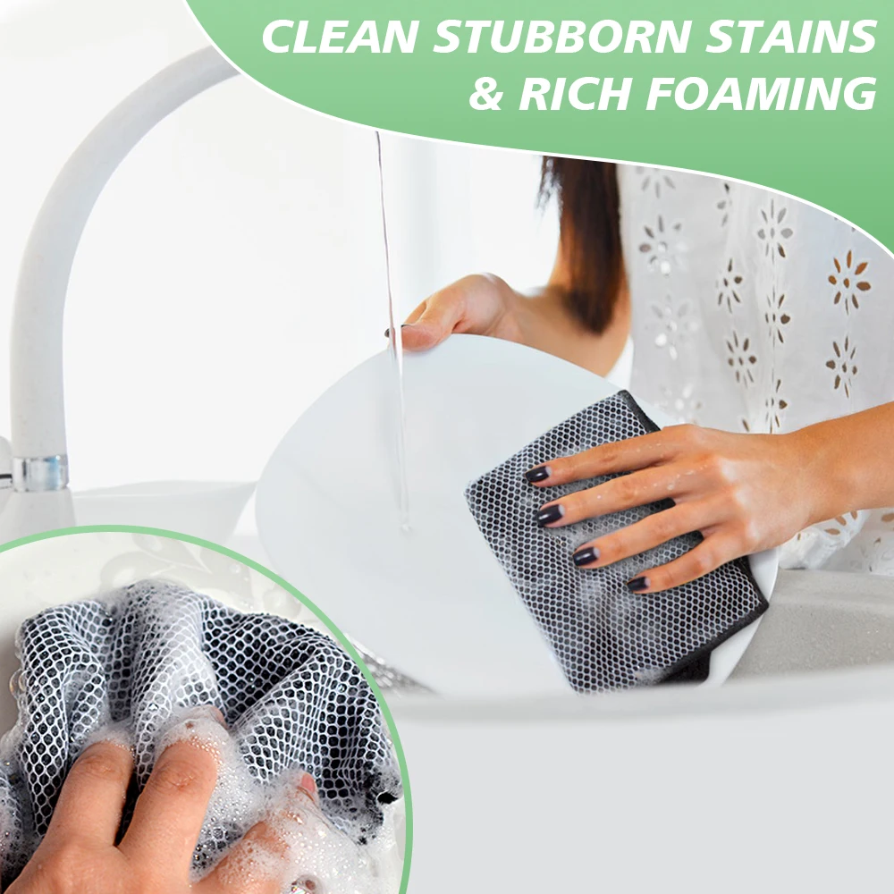 Sinland 300gsm Super Absorbent Household Microfiber Dish Towel Kitchen Rags Dishcloth Cleaning Cloths Hot Sale 30cmx30cm 10 Pack