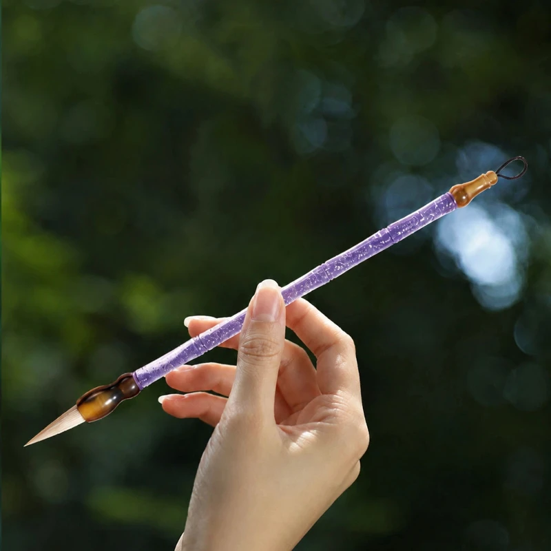 Chinese Calligraphy Mixed Hair Brush Regular Script Writing Calligraphy Brush Traditional Chinese Painting Practice Huzhou Brush