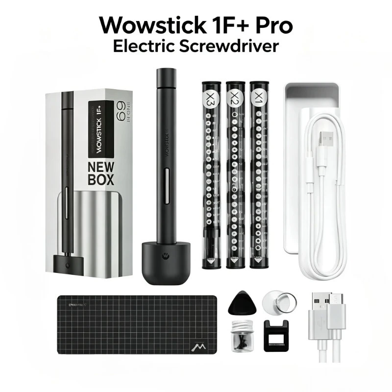 Wowstick 1F Pro Electric Screwdriver Rechargeable Precision Screwdriver Set 69 In 1 Bits Kit Phone Watch Repair DIY Hand Tool