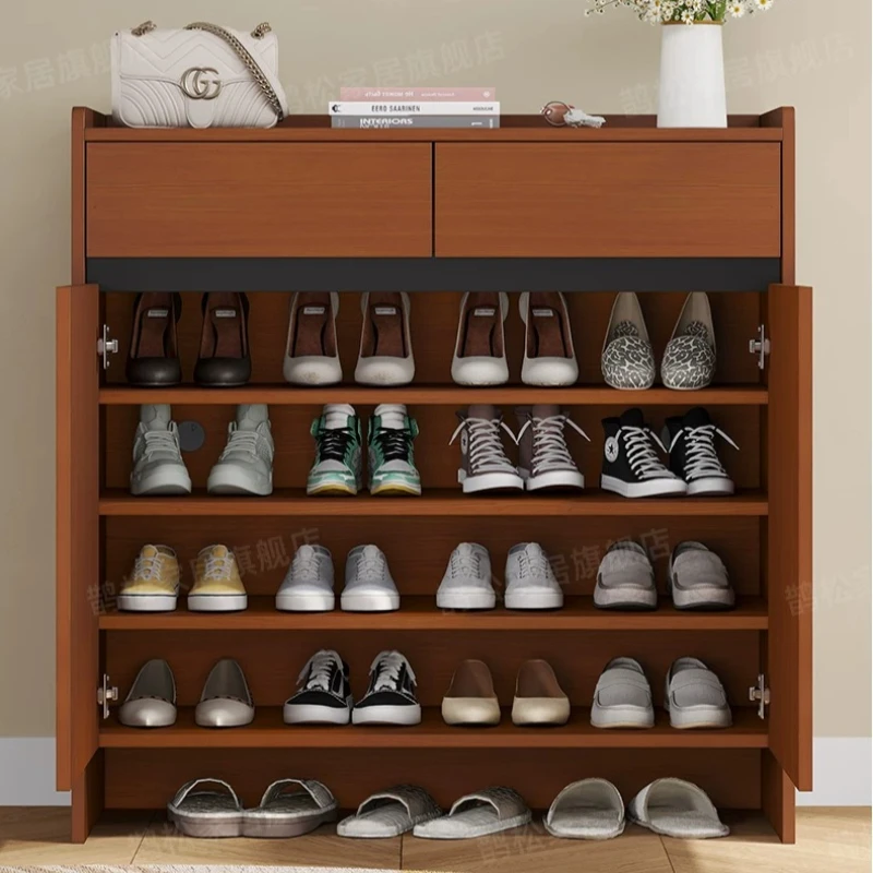 Storage Entryway Shoe Rack Nordic Vertical Space Saving Shoe Cupboards Modern Farmhouse Mueble Organizador Home Furniture