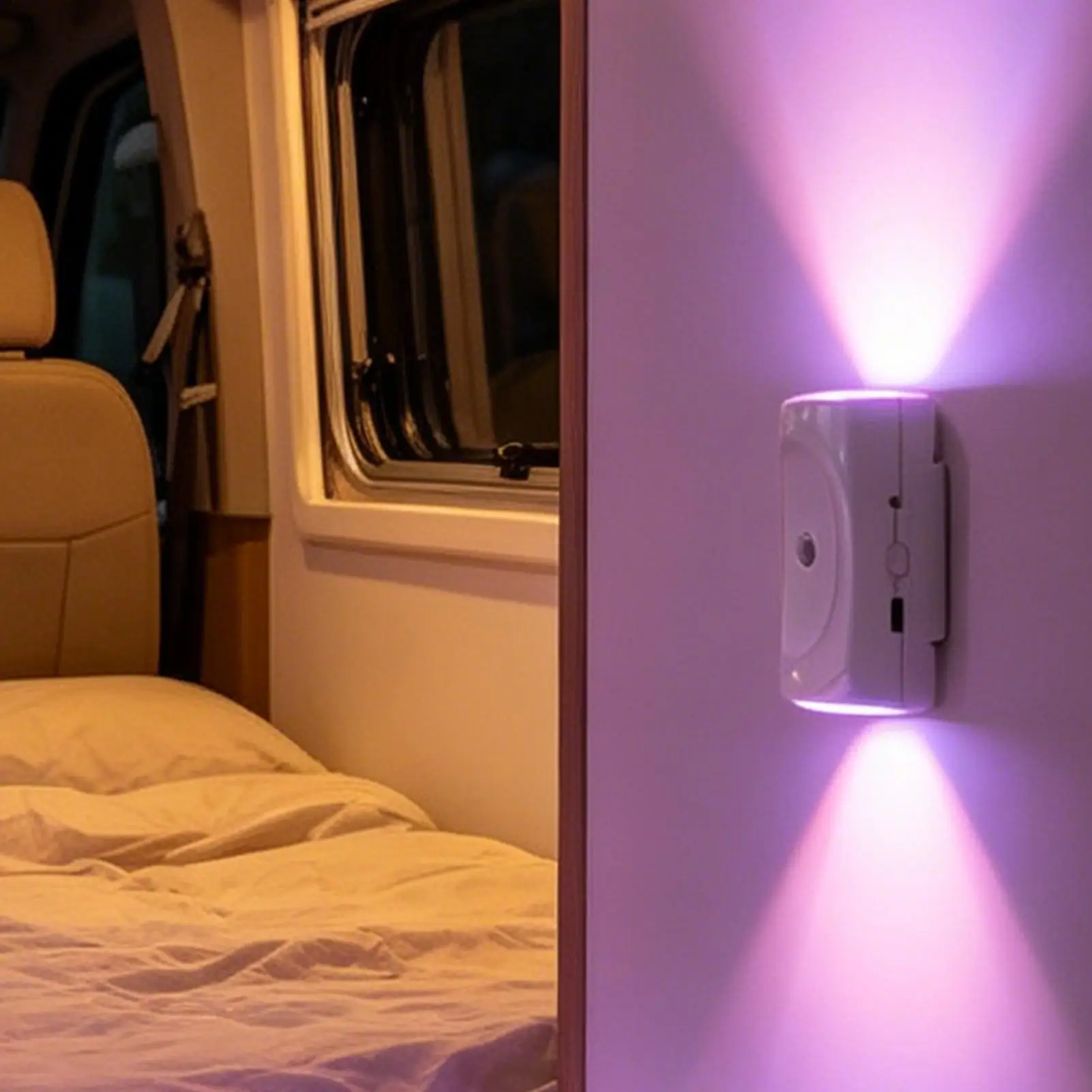 Wall-Mounted Light 7-Color Rechargeable Magnetic Install Decoration Wall Motion Sensing LED Light For Bedside Bedroom Apartment