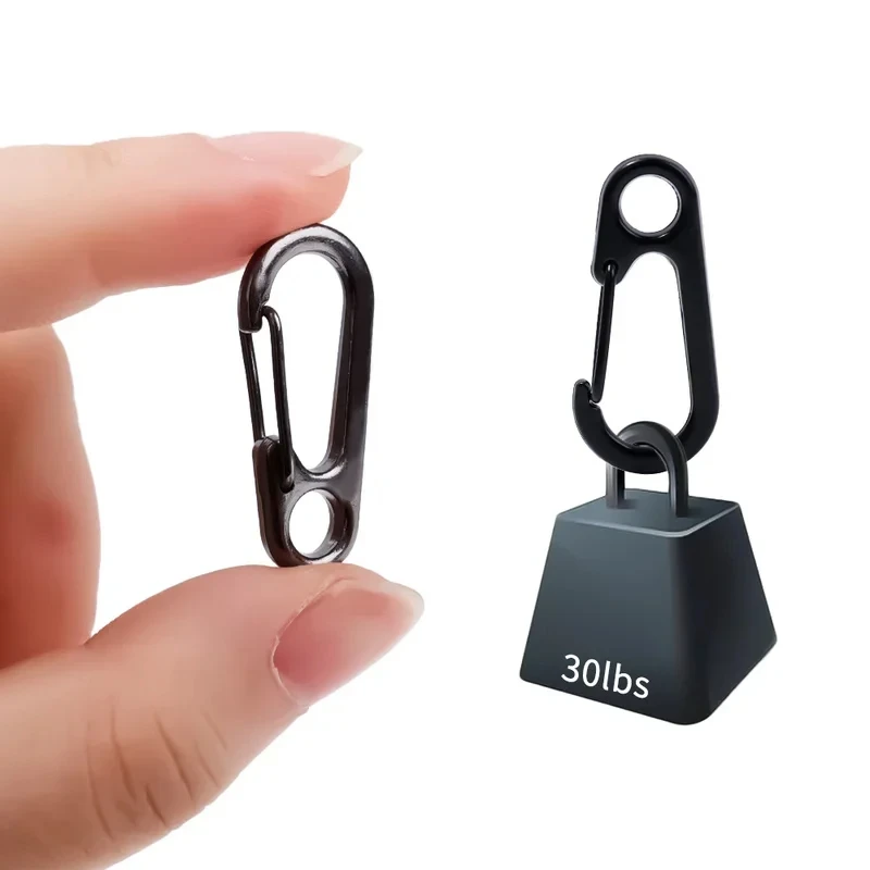 5/10Pcs Mini Carabiner Clips Tiny Alloy Spring Snap Hook Car Keychain Clasp EDC Small Hanging Buckle for Backpack Camping Bottle
