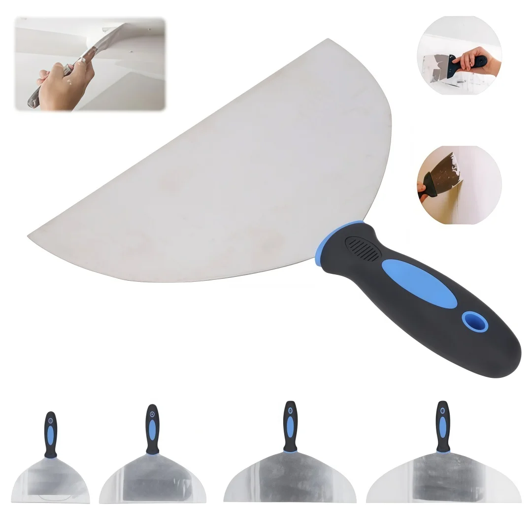 

Инструмент, скребок для шпаклевки из нержавеющей стали, обои, краски, наклейки, гипсовый скребок с подвесным отверстием для ремонта гипсокартона