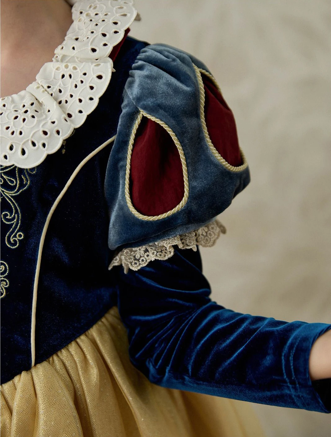 Snow White Children's Dress Girls Blue Princess Velvet Dresses Elsa Frozen Cosplay Winter Dress for Kids Party Gown 3-12Years view 3