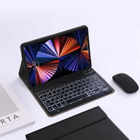 Funda con teclado retroiluminado para Lenovo Tab 10,1 pulgadas TB311FU TB311XU 2025 Funda protectora para teclado Lenovo Tab 10,1 ""2520 Funda