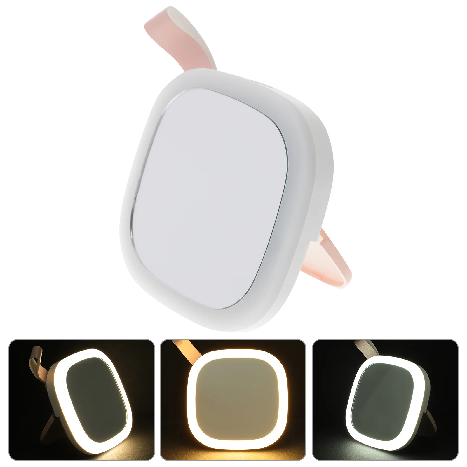 مرآة ضوء الليل ماكياج ملكة جمال فتاة لخزانة الملابس 8X8X2cm Abs Vanity LED