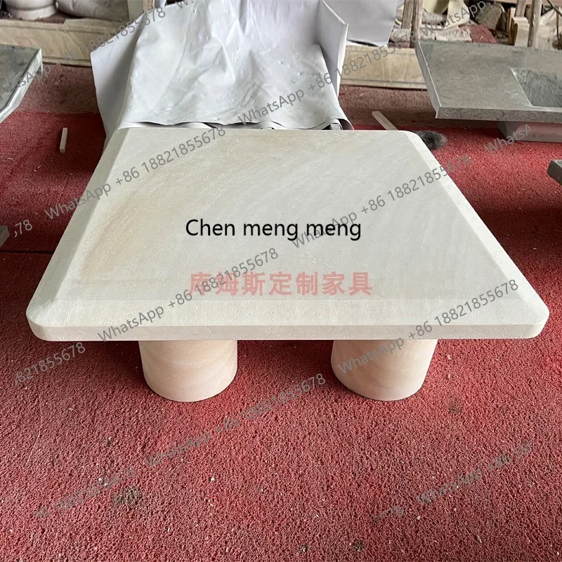 

Wabi Sabi style coffee table retro style living room B & B model room coffee table