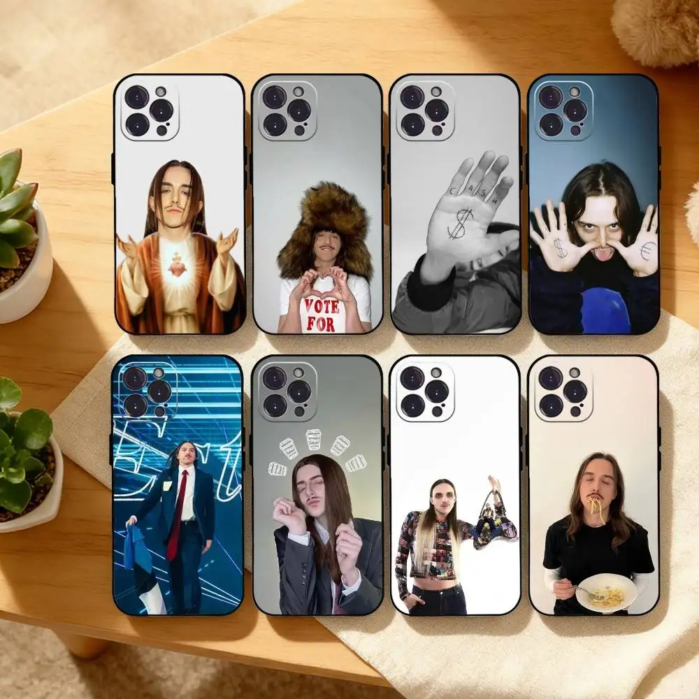 

Estonia T-Tommy Cash Phone Case For iPhone17,16,15,14,13,12,Plus,Pro Max, 5G Others Soft Black Cover