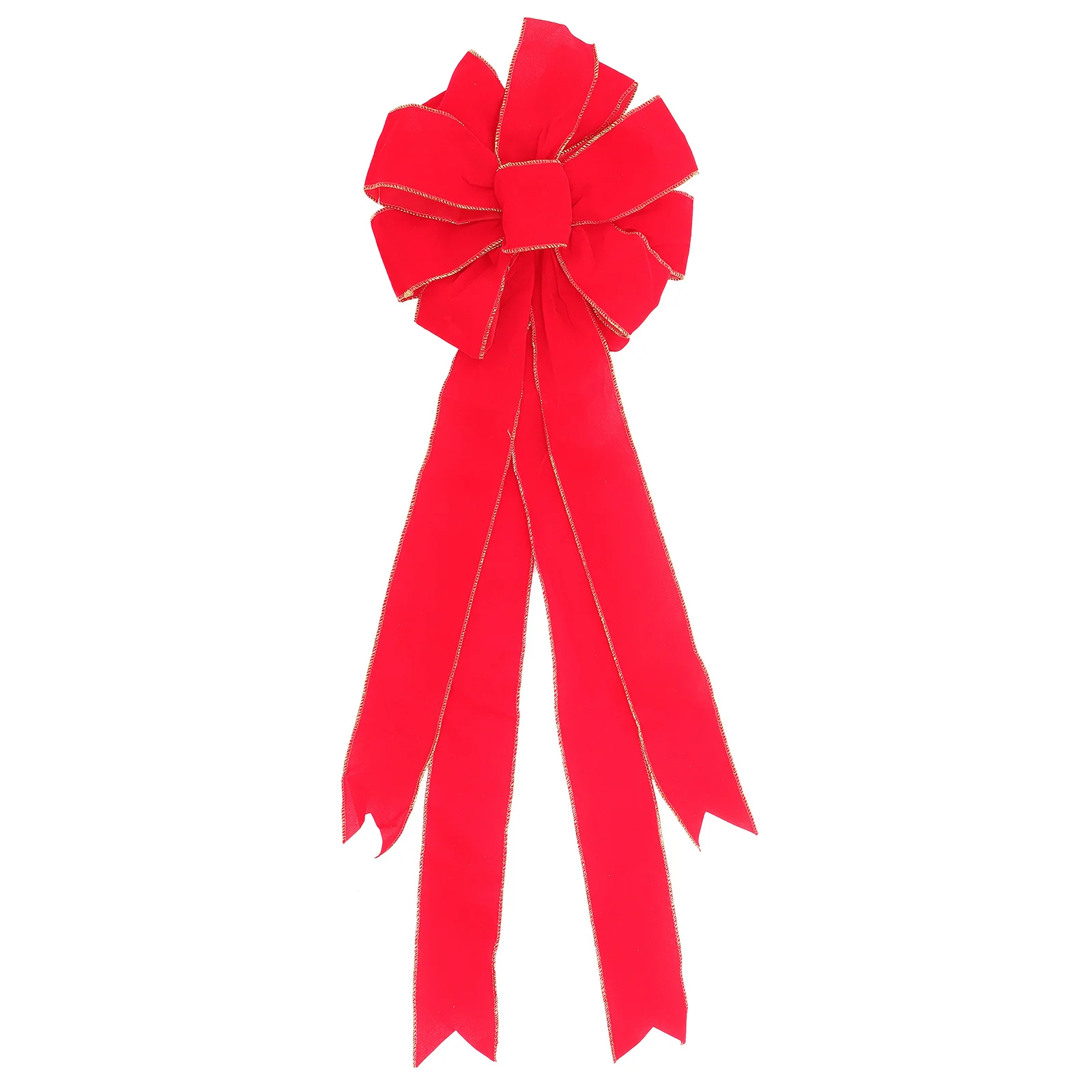 

Bright Colored Christmas Bow Knot Pendant Premium Material Xmas Tree Hanging Decoration for Garden Porch Window Party Decor