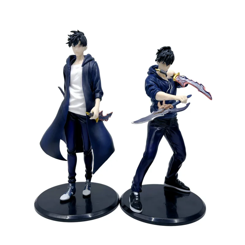 Solo Leveling In Stock Shadow King Figure Sung Jinwoo Cheng Xiaoyu Handheld Model Desktop Ornament Anime Collection Model Gift
