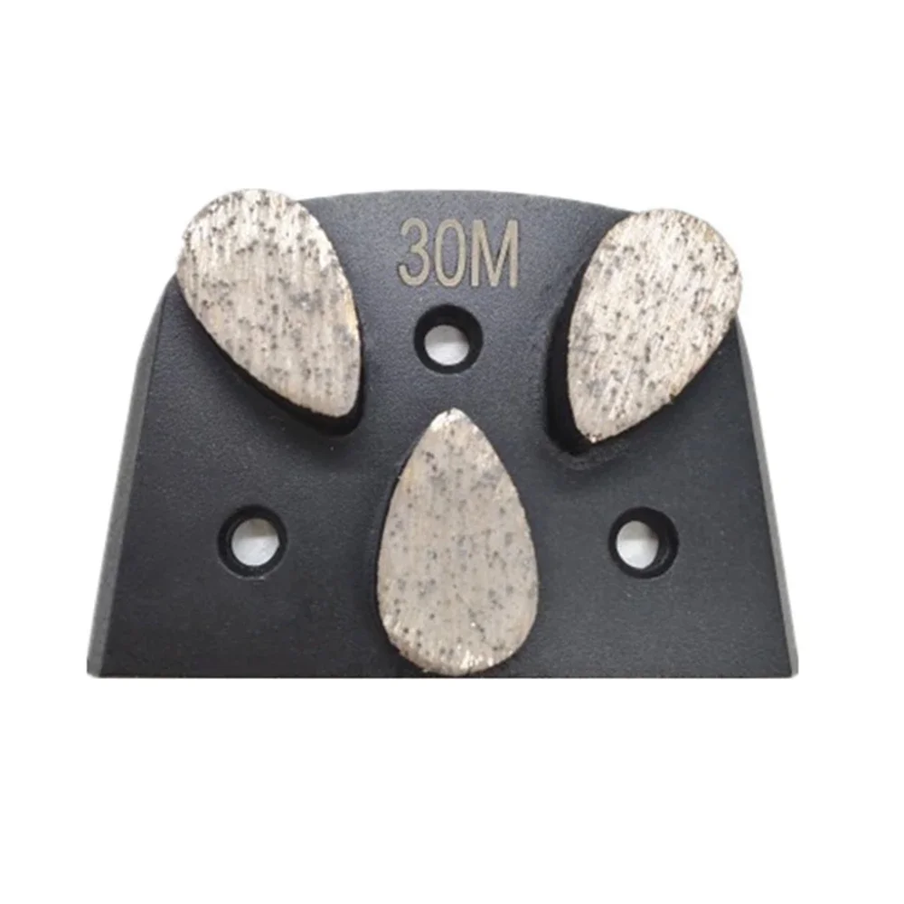 Flat Insert Floor Grinding Pads Soft Bond   Diamond Disc for Removing Thick Layers of Epoxy From Concrete 9pcs