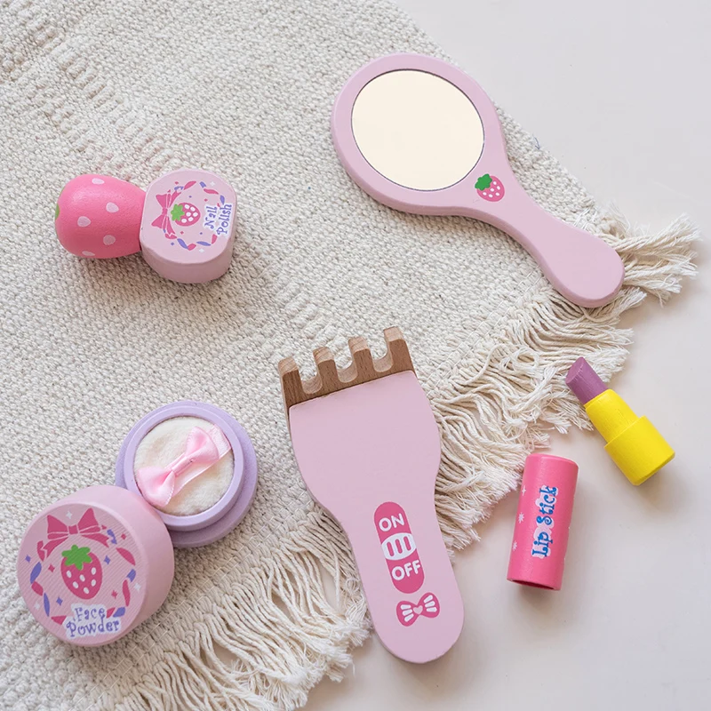 Make Up Box Play House Toy Girls Beauty Bags Simulation Cosmetic Set Toys Birthday Gifts  Educational Toys Pretend Makeup Game