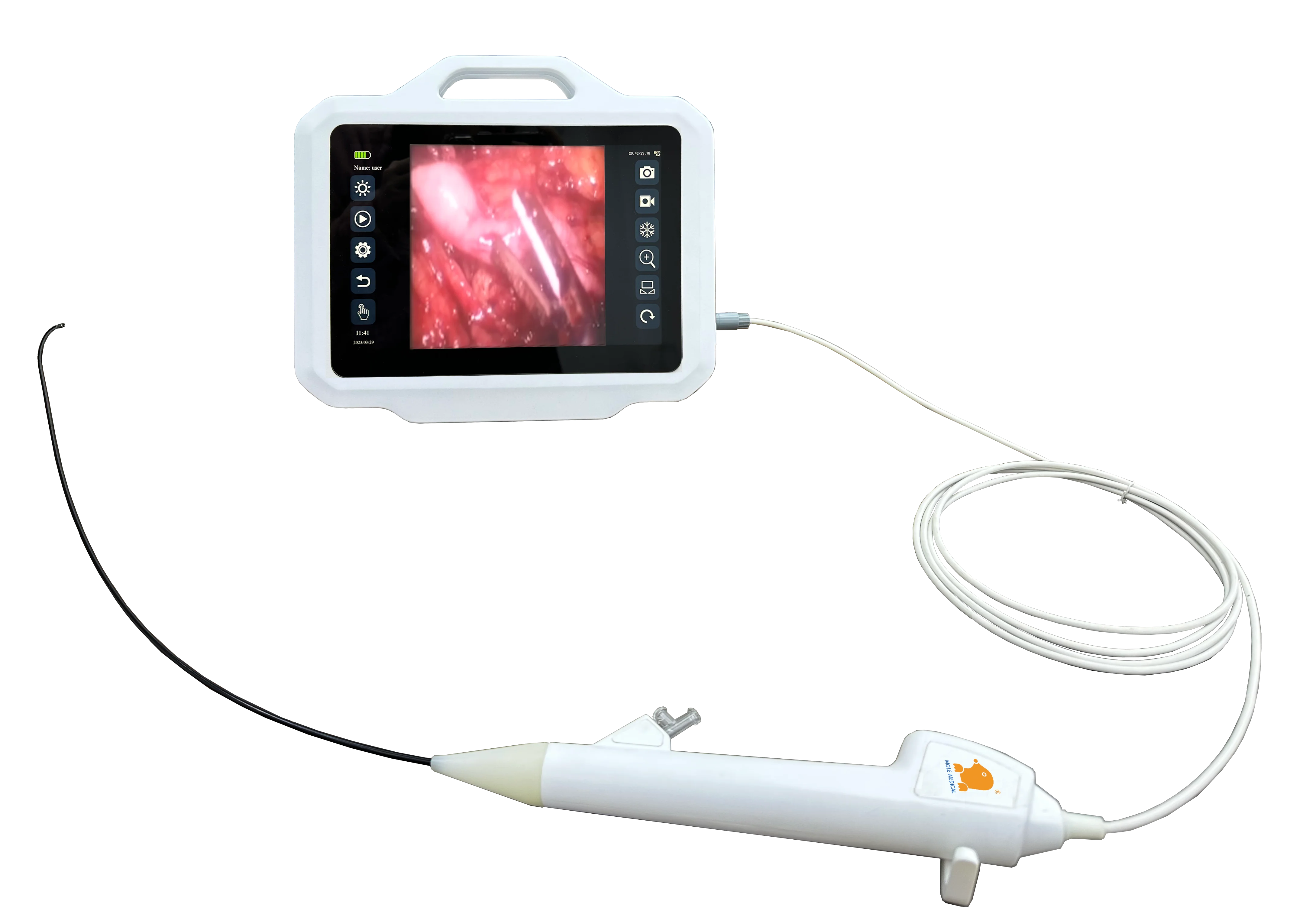 Mole Medical 2024 New Disposable Flexible Ureteroscope Portable Hd Endoscope Image Processor