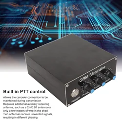 QRM  X Phase HF Bands 1.8MHz‑30MHz Adjustable Built in PTT Control Aluminum Alloy  Canceller  Canceller