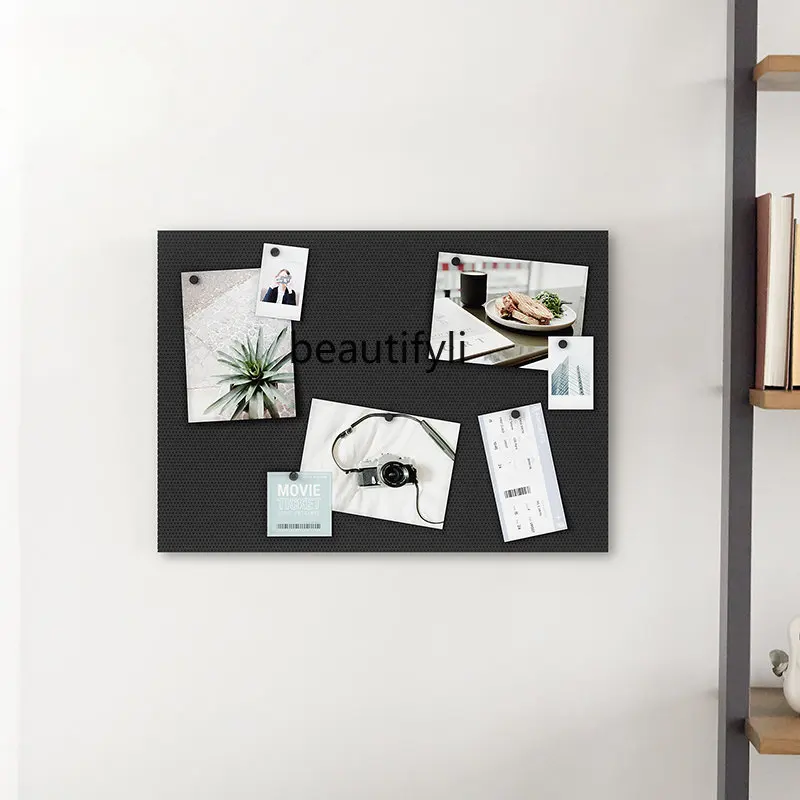 Corkboard Creative Photo Wall Wire-Wrap Board Message Board Note Board Pushpin Adsorption Sticky Note Board Bulletin Board