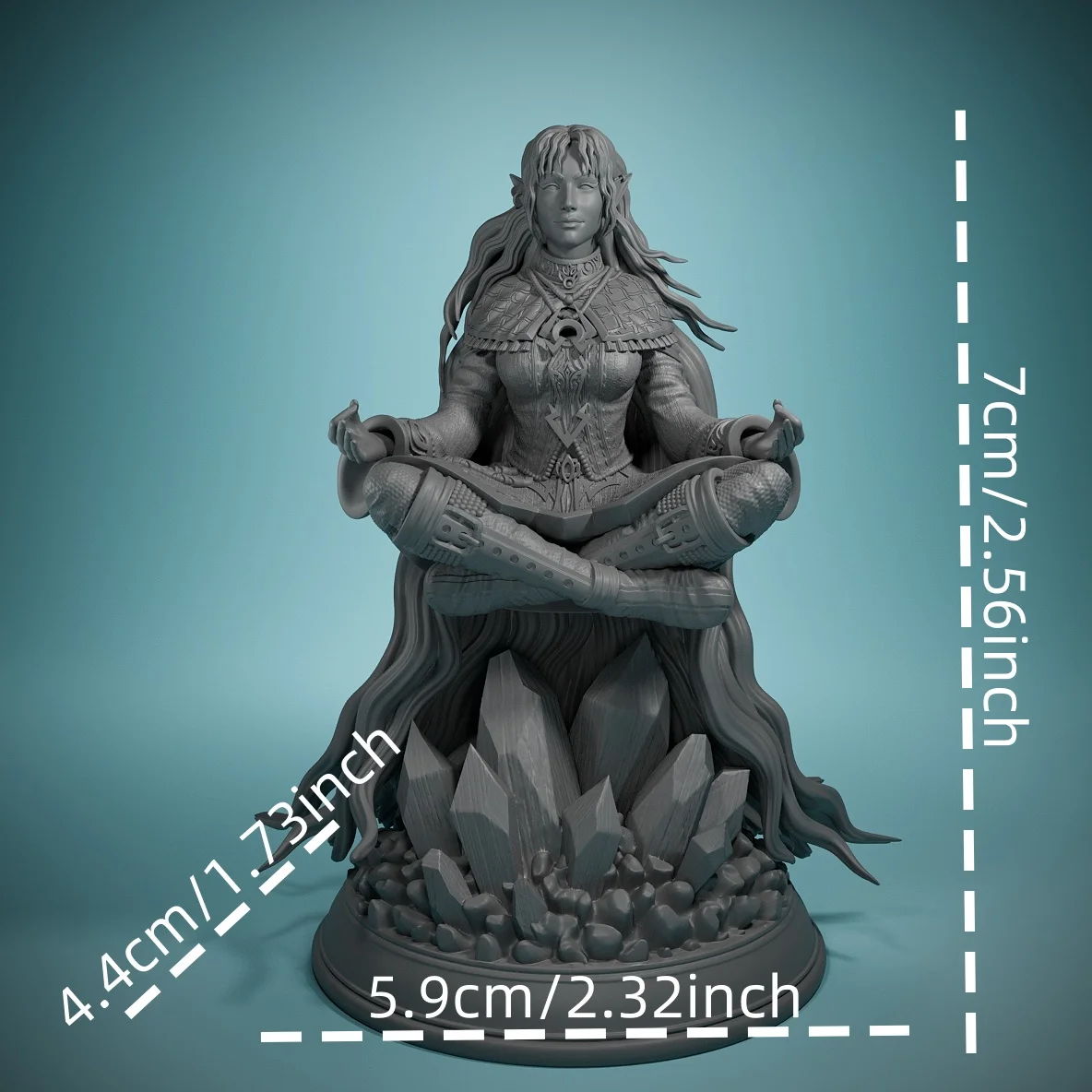 Elf Storm Sorcerer-Misti Cloudburst D&D Miniatures Tabletop resin Miniatures-Perfect For Tabletop Games & Role Playing!