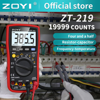 ZOYI ZT219 Digital multimeter 19999 Counts True RMS automotive electrical Transistor Capacitor NCV tester Professional meter