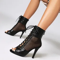 New 2024 Women's Sandals Dance shoes Ballroom High Heels Boots Shoes Sexy Thin Heels For Women Dancing