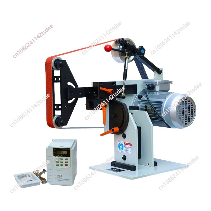 

New 220V Industrial Polisher Vertical Belt Grinder Desktop Horizontal Stepless Speed Control Grinder Wood Metal Grinding Polishi