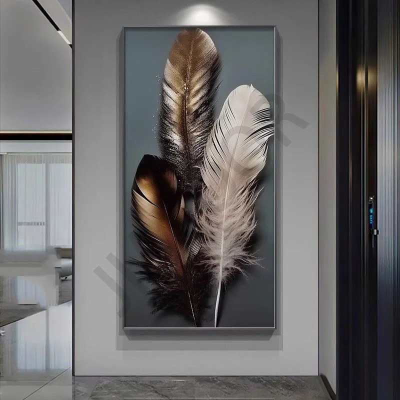 Advanced Art Decoration Led Wall Light Luxury Feather Bedroom Living Room Corridor Background Wall Light Room Decoration