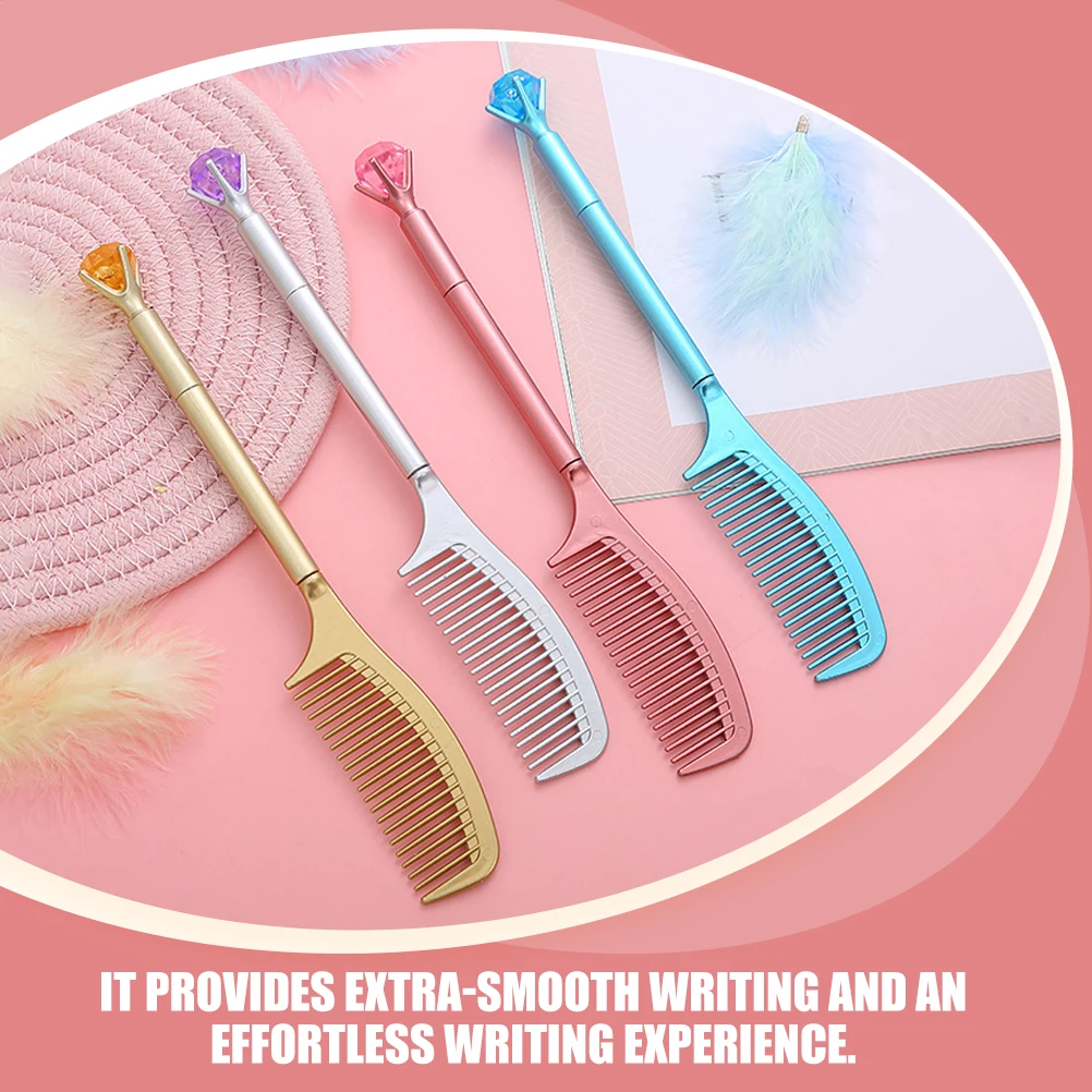 

12 Pcs Gel Pen Journal Pens for Teens Office Plastic Multicolored Comb Shaped Student