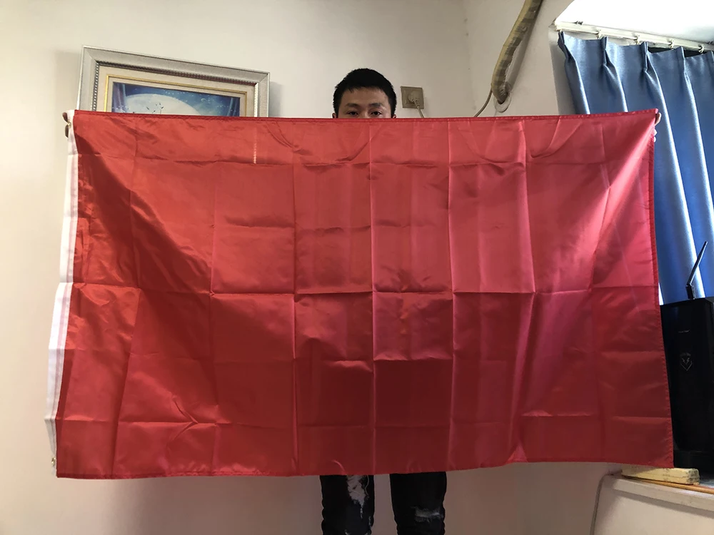 Bandera colgante de poliéster color sólido para decoración