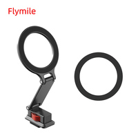 Flymile Magsafe Metal Magnetic Fixed Phone Holder Foldable Cold Shoe Tripod Adapter Teleprompter Stand For iPhone 16 15 14 13 12