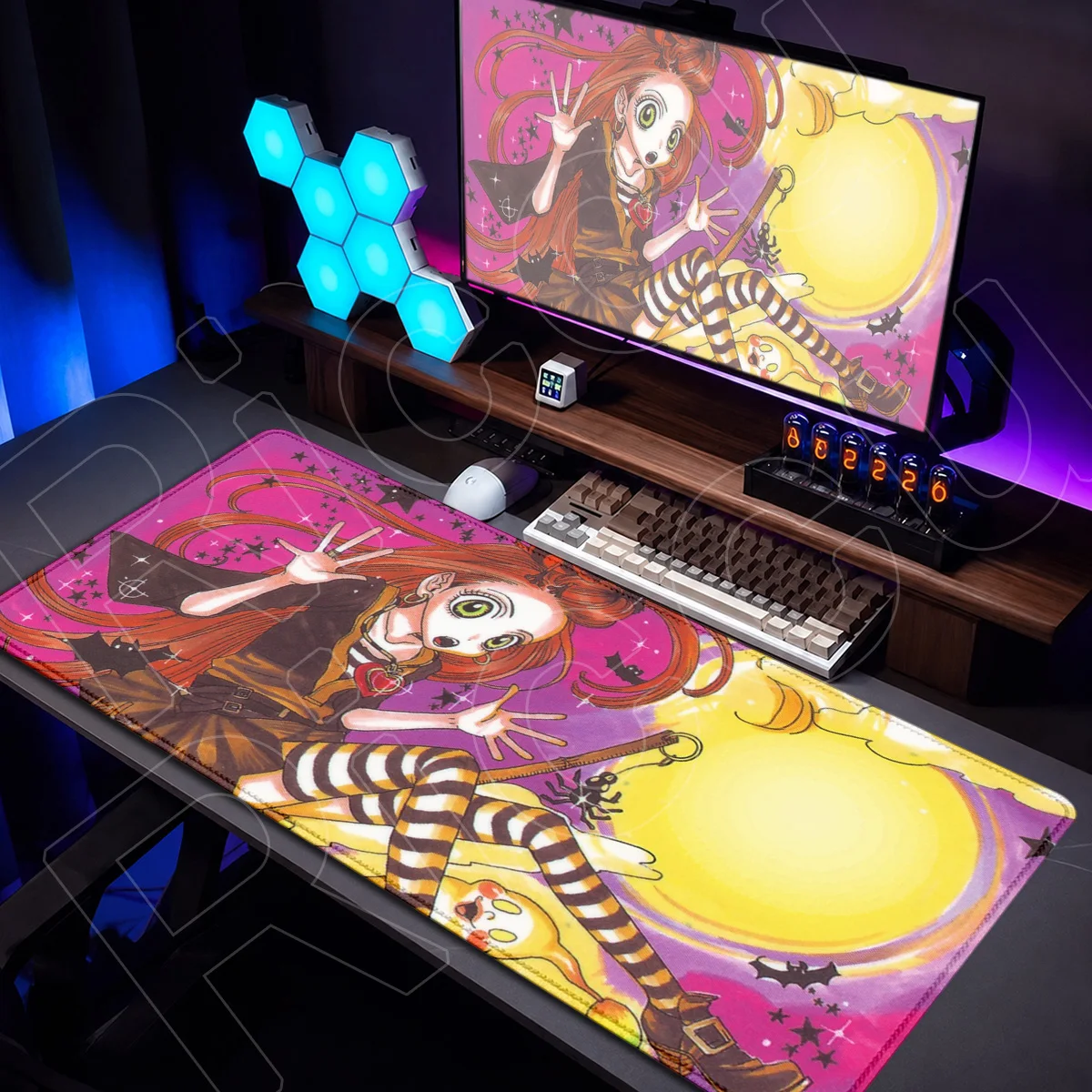 Office Desktop Decoration Carpet Large Color Manga S-Sugar Sugar R-Rune Anime Mouse Pad XXL Anti-slip Rubber Base Gaming Mauspad