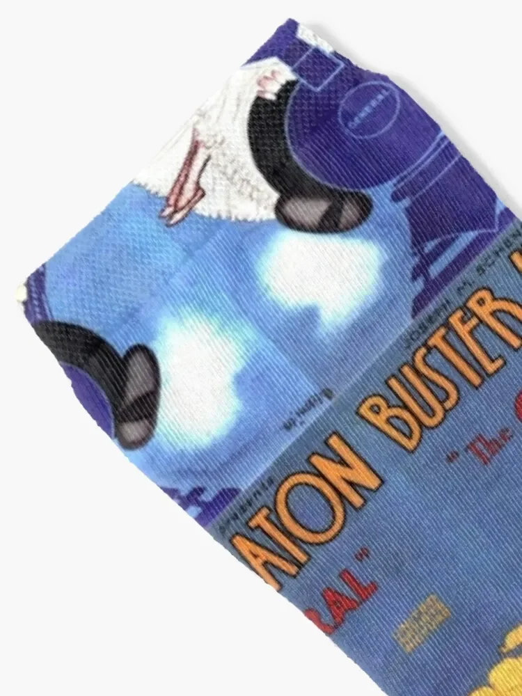 Vintage Movie Poster Buster Keaton Socks retro winter gifts Luxury Woman Socks Men's