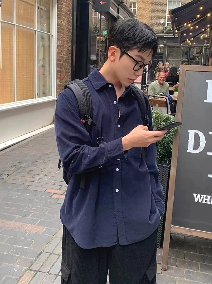 

Men's Casual Cotton Linen irt Long Sve Loose Fit Breathable Workwear Sle Faionable Youth ular Airy Feel irt