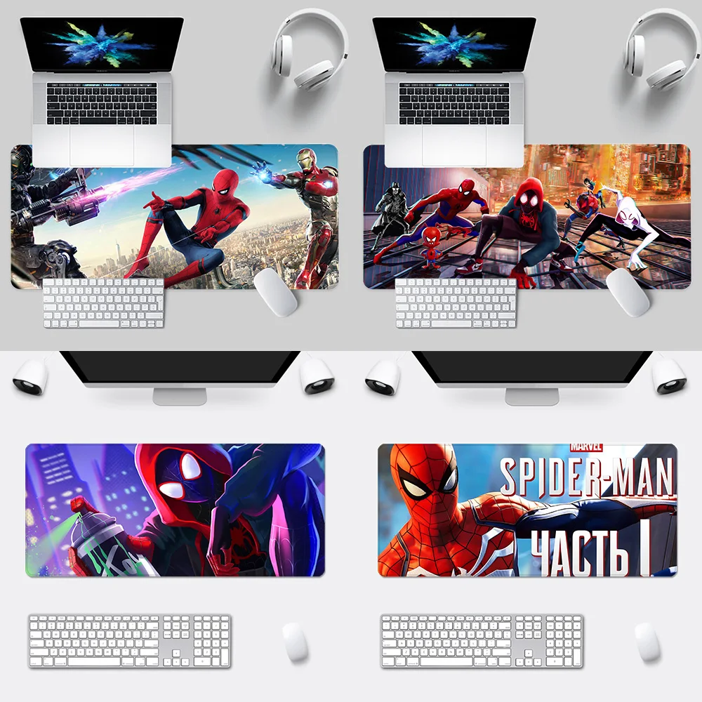 Spiders-Mans Mousepad HD Printing Computer Gamers Locking Edge Non-slip Mouse Pad XXL90x40cm Keyboard PC Desk Pad