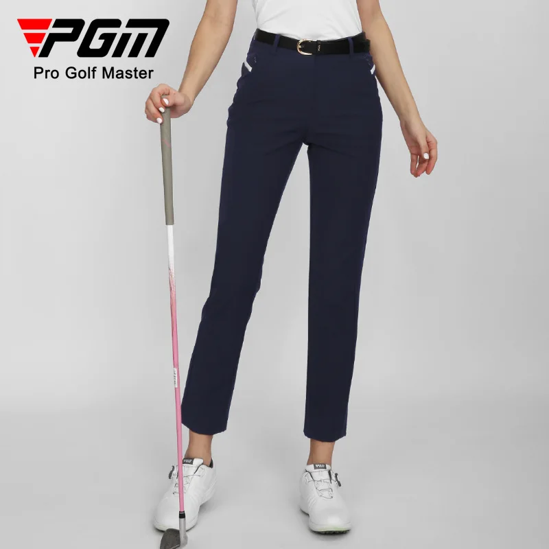 PGM Women's Golf Straight Leg Pants Comfort Golf Wear for Women Laser Perforated Sports Fabric for Stretch Pants KUZ150