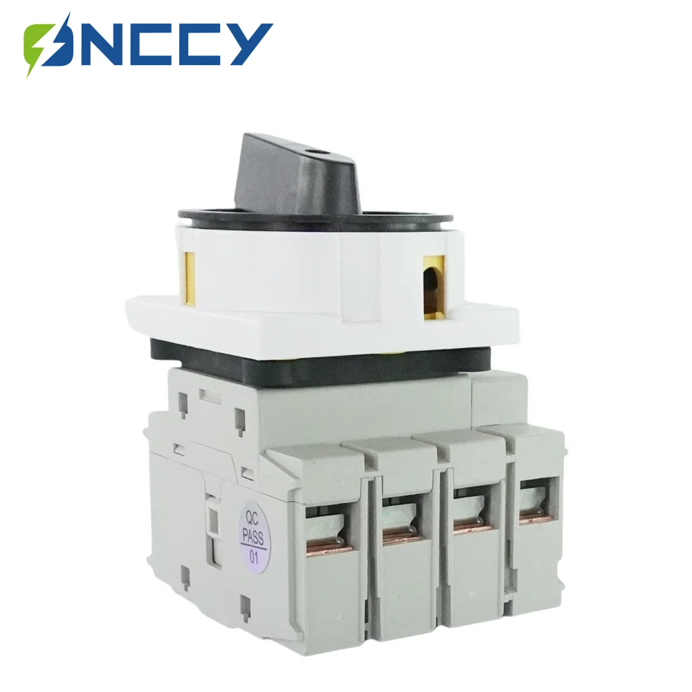 ONCCY 4P EAS80 AC Isolation Switch, AC lsolator Panel Mounting 80A Rotating Handle with Lock, Disconnector Switch