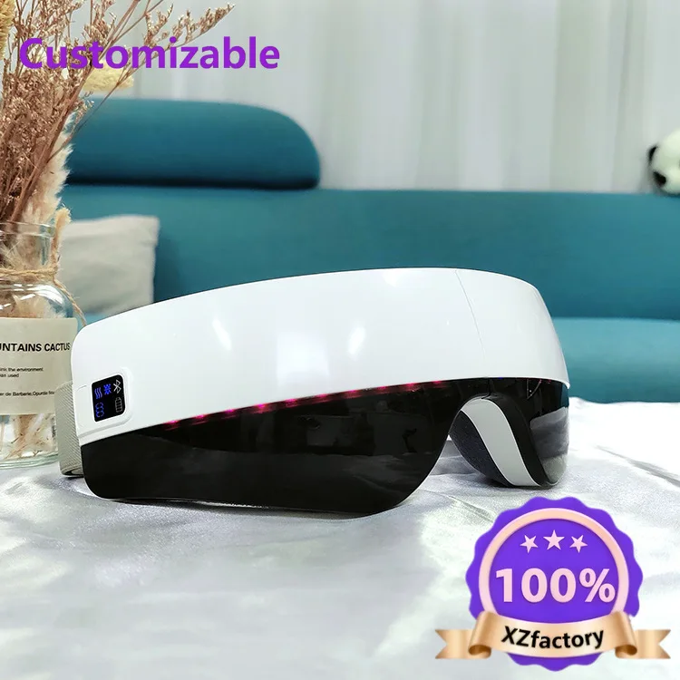 Factory Direct 2026 Top RatedAI Eye Massager Hot Compress Mask Fatigue Massage Vibration  Protector Steam Bluetooth A