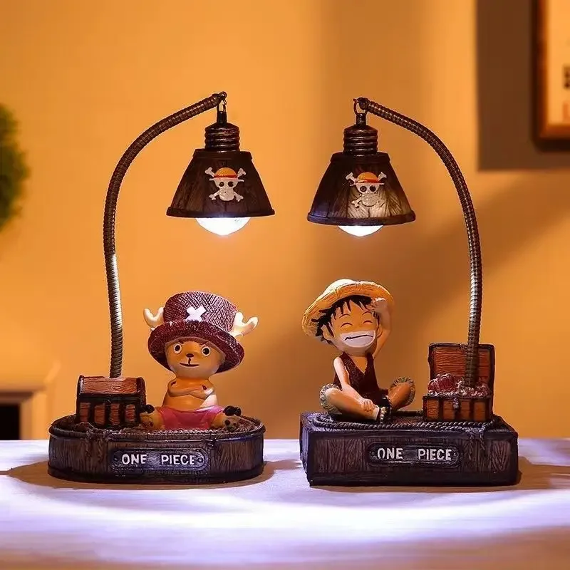 One Piece Luffy high-value animation peripheral cartoon cute desktop night light decoration learning office unisex birthday gift image 3