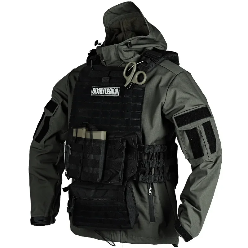 DurableJacket Spring And Autumn Thin Men's Jacket Tactical Top Military Fan Windbreaker