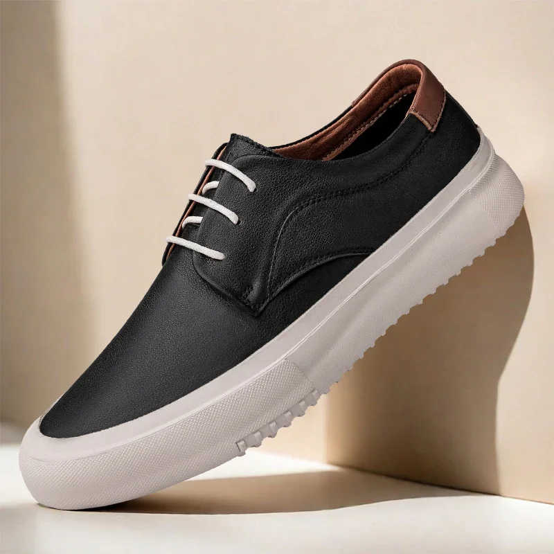 Genuine Lether mens casual shoes luxury brand comfortable formal shoes high quality fashion men sneakers designer Oxfords shoes