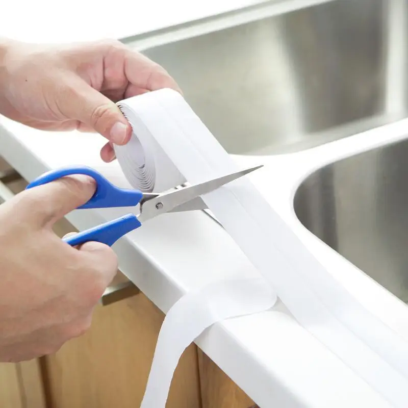 Waterproof tape, can cut anti mold strips, wall stickers anti fouling strips, gap sealing strips, sink edge beauty seam stickers image 4