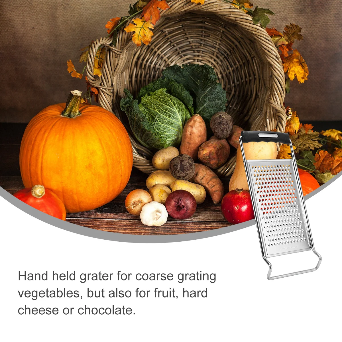 

2Pcs Multifunctional Vegetable Cutter Grater Slicer Stainless Steel Kitchen Tool Shredder Handheld Chopper for Fruits Cheese