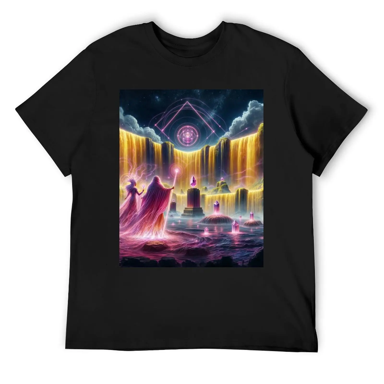 

Water magic T-Shirt blue lock quick drying basketball graphic tees luxury t-shirt mens fashion