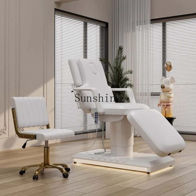

High-end electric beauty bed special medical beauty injection pattern embroidery bed visual ear picking