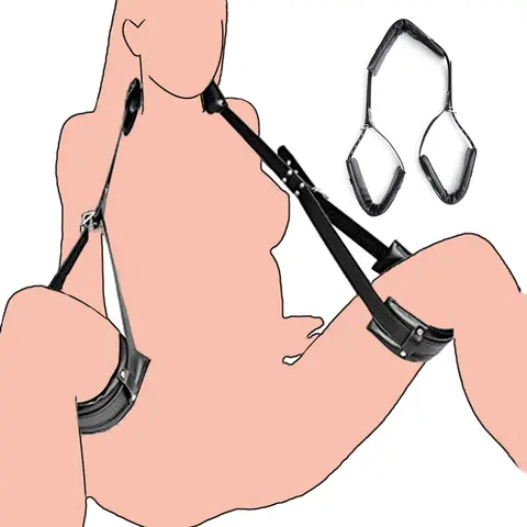 BDSM Bondage Gear Adjustable Handcuffs Ankle Cuffs Open Leg Restraint Fetish sexx Toys For Woman Couples Adult Games No Vibator