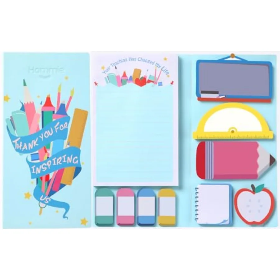 

Sticky Notes Set Blackboard Self-Stick Note Pads Teacher Appreciation Gift Writing Memo Pads School Office Supplies