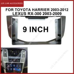 For Toyota Harrier 2003-2012 LEXUS RX-300 2003-2009 Car Radio Android Stereo MP5 Player Panel Frame 2 Din Head Unit Fascia Cover
